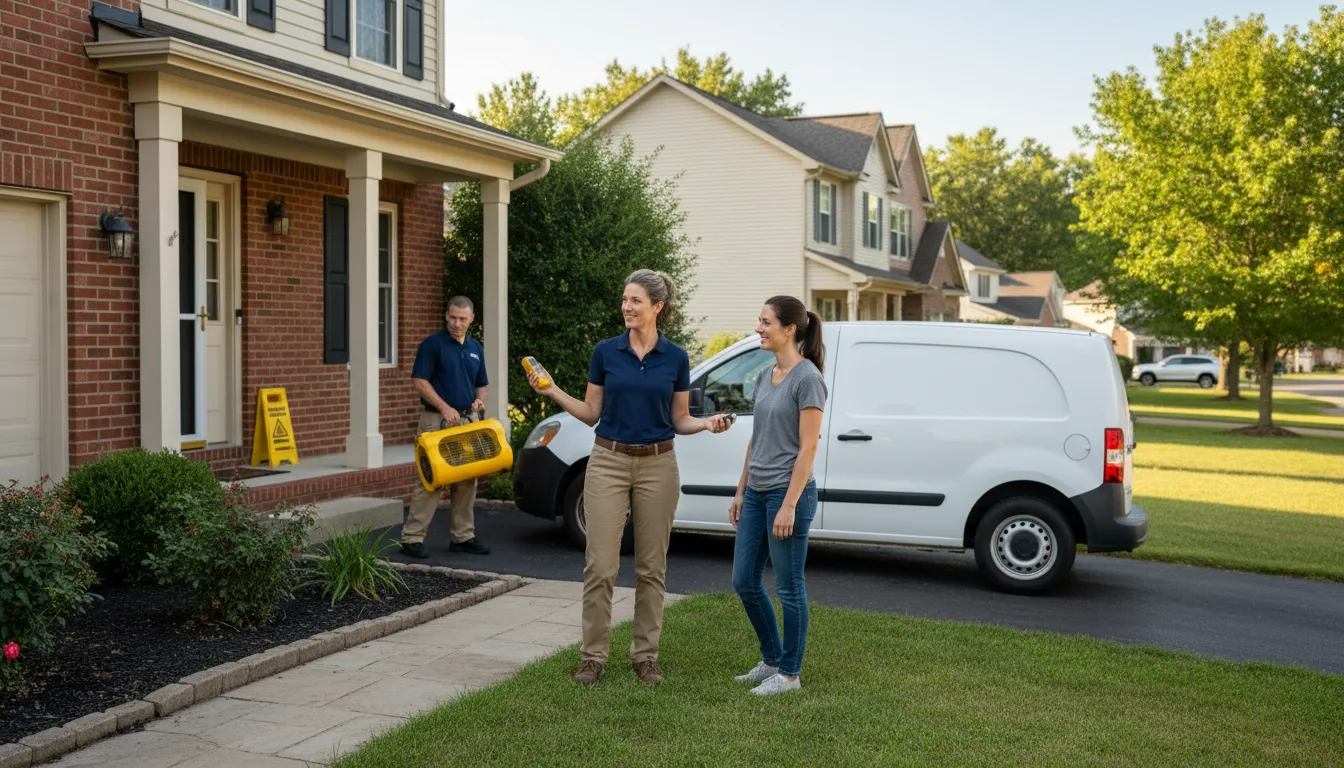 Residential water damage restoration in Athens, NY
